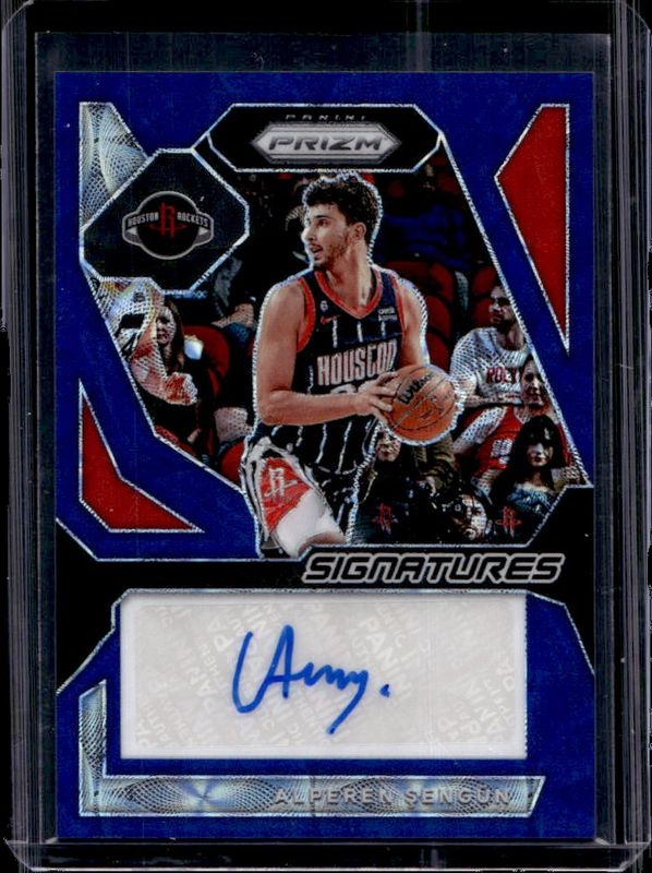 Alperen Sengun 2023 Prizm #SIG-SEN Signatures - Choice Blue /49