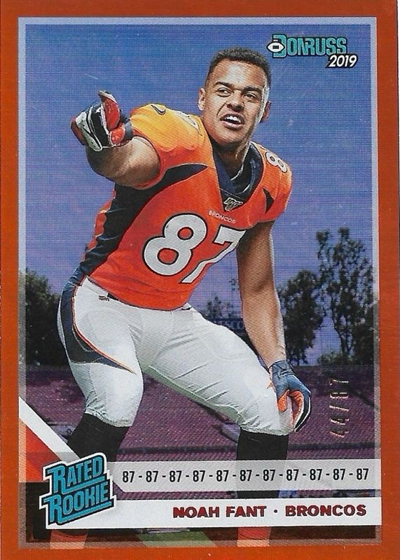 2019 Donruss #320 Jersey Number (/87)