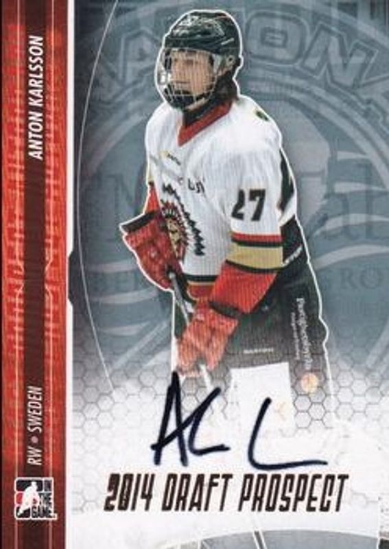 2014 In The Game Draft Prospects #A-AKA2 Autographs - Gold