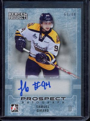 2014 In The Game Heroes & Prospects #82 Prospect Autographs Blue /50