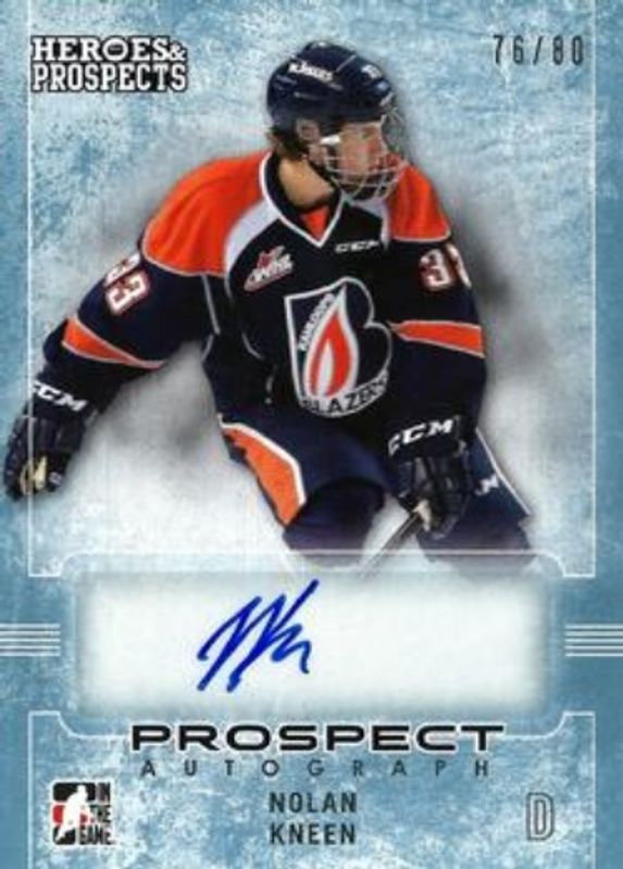 2014 In The Game Heroes & Prospects #69 Prospect Autographs Blue /50