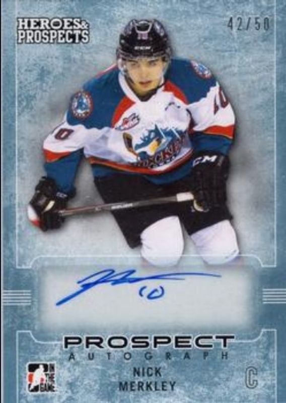 2014 In The Game Heroes & Prospects #65 Prospect Autographs Blue /50