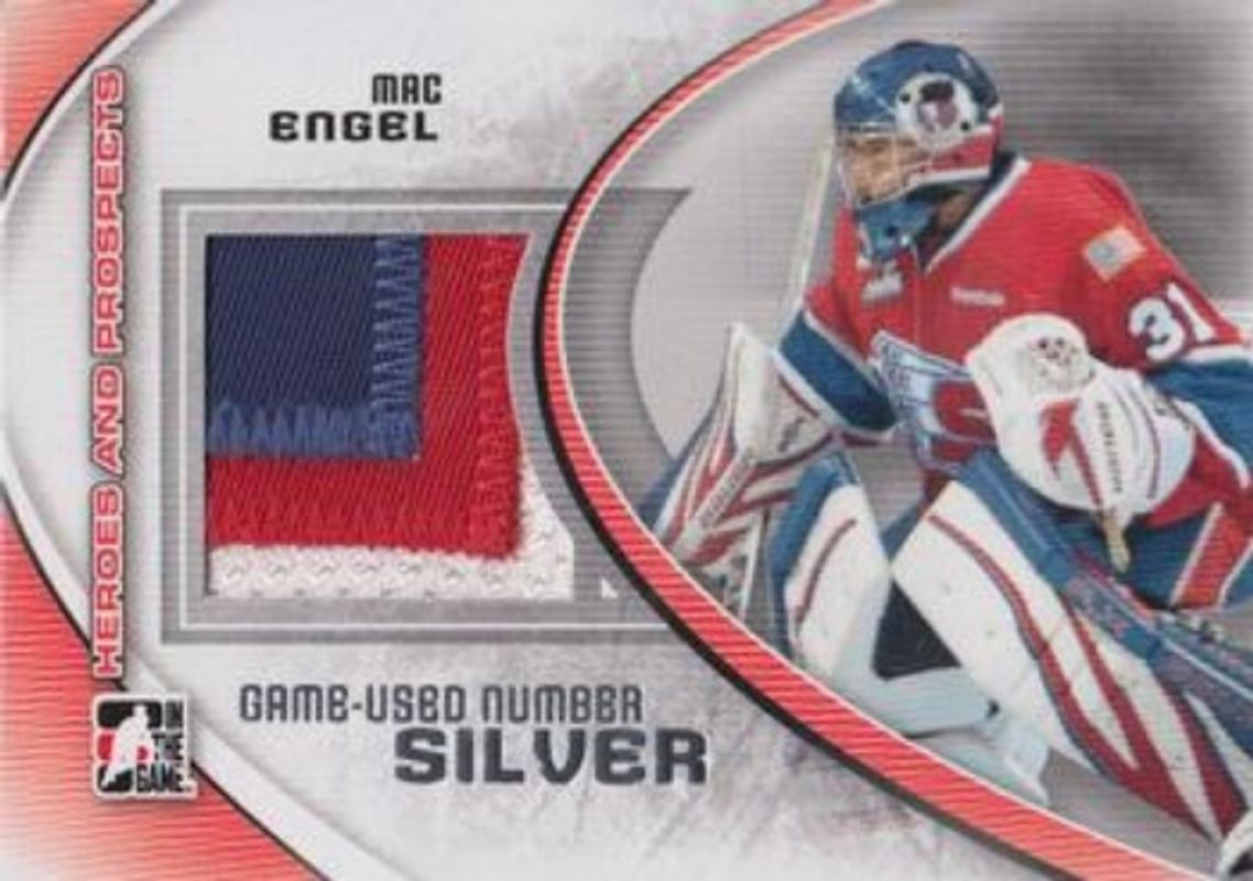 2011 In The Game Heroes & Prospects #M-47 Game Used Numbers Silver