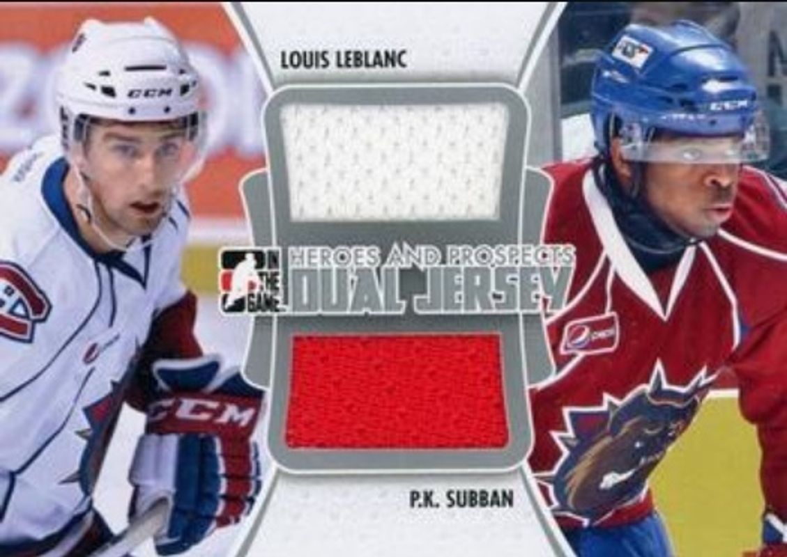 2011 In The Game Heroes & Prospects #DJ-08 Dual Jerseys Silver