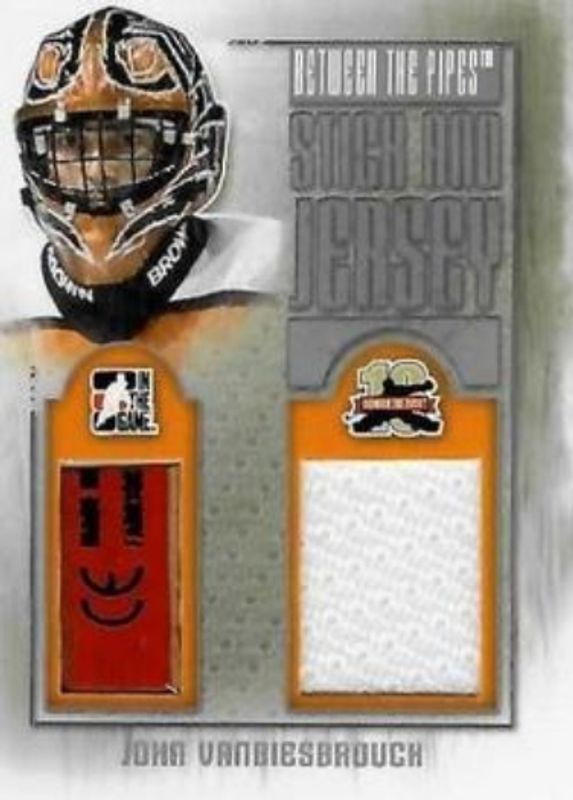 2011 In The Game Between the Pipes #SJ-07 Stick & Jersey Silver