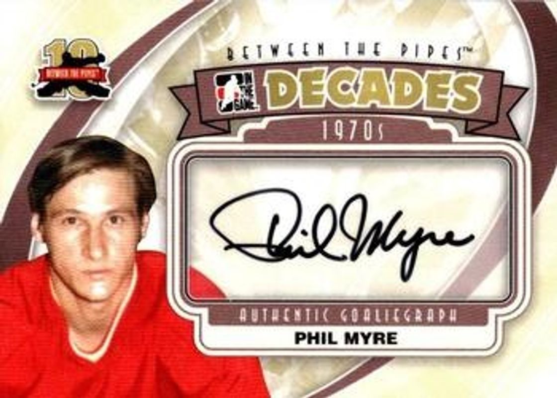 2011 In The Game Between the Pipes #A-PM2 Authentic Goaliegraph