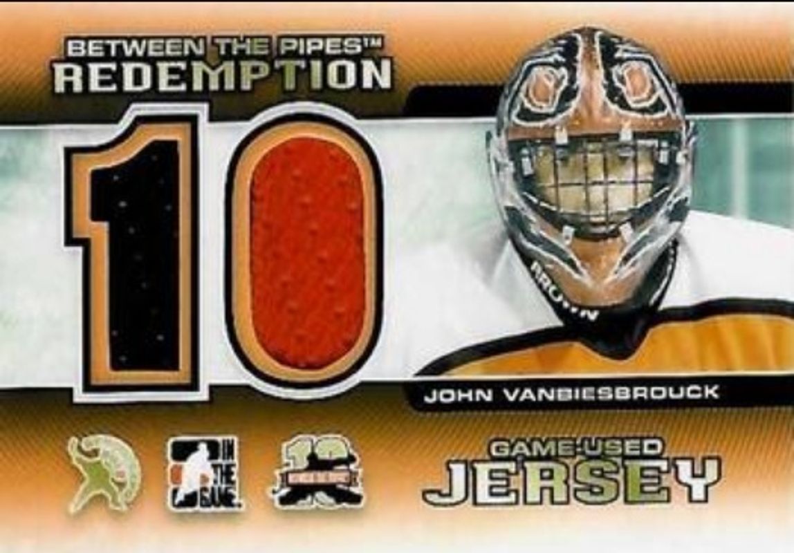 2011 In The Game Between the Pipes #BTPR-57 2012 Spring Expo Game Used Redemptions /10