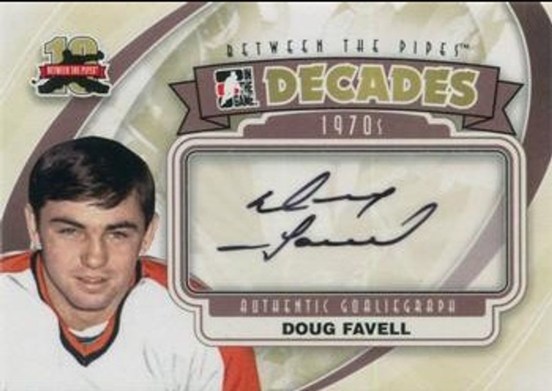 2011 In The Game Between the Pipes #A-DF Authentic Goaliegraph