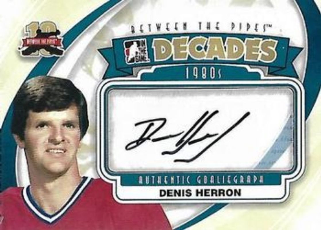 2011 In The Game Between the Pipes #A-DHE Authentic Goaliegraph