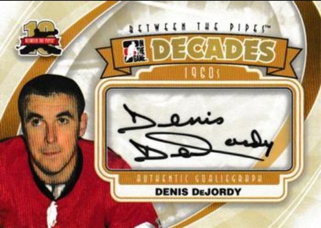2011 In The Game Between the Pipes #A-DD Authentic Goaliegraph