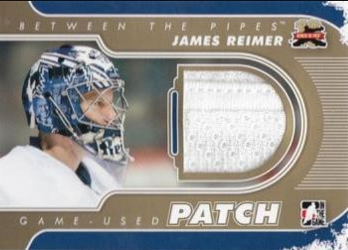 2011 In The Game Between the Pipes #M-10 Game Used Patch Gold