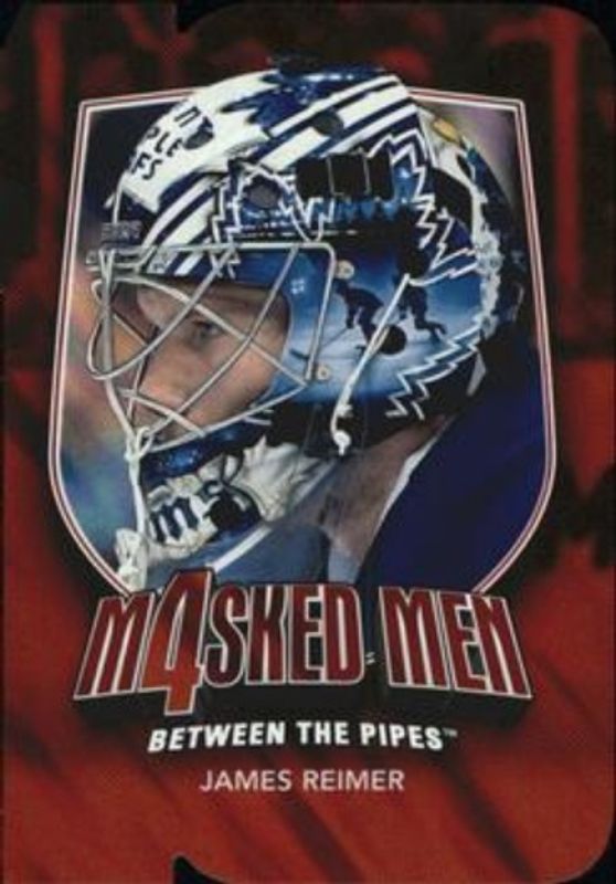 2011 In The Game Between the Pipes #MM-37 Masked Men IV Ruby Die Cuts