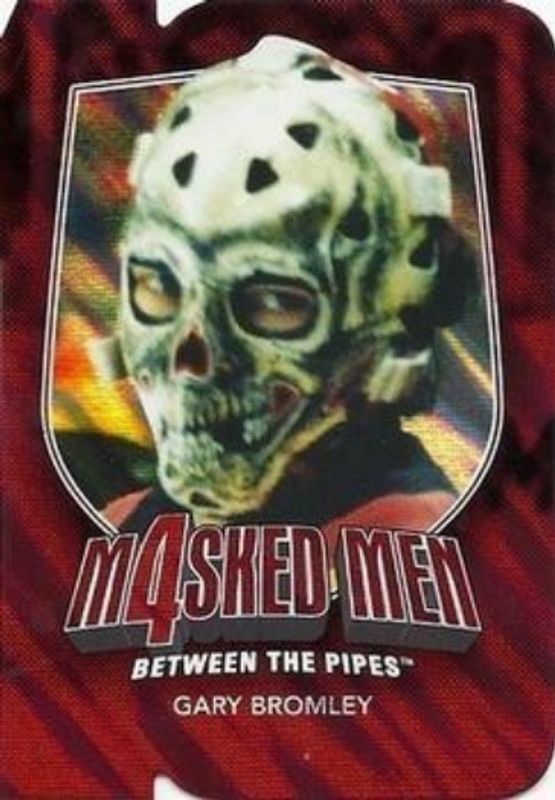 2011 In The Game Between the Pipes #MM-09 Masked Men IV Ruby Die Cuts