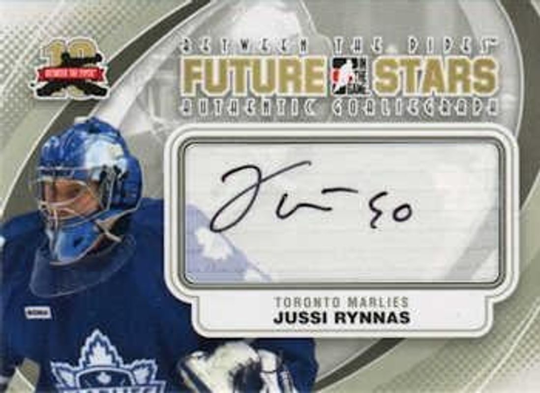 2011 In The Game Between the Pipes #A-JR Authentic Goaliegraph