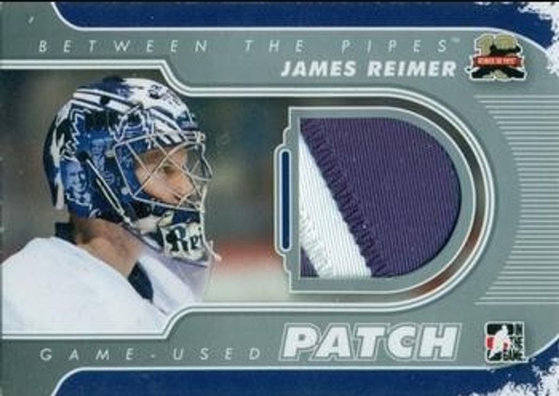 2011 In The Game Between the Pipes #M-10 Game Used Patch Silver