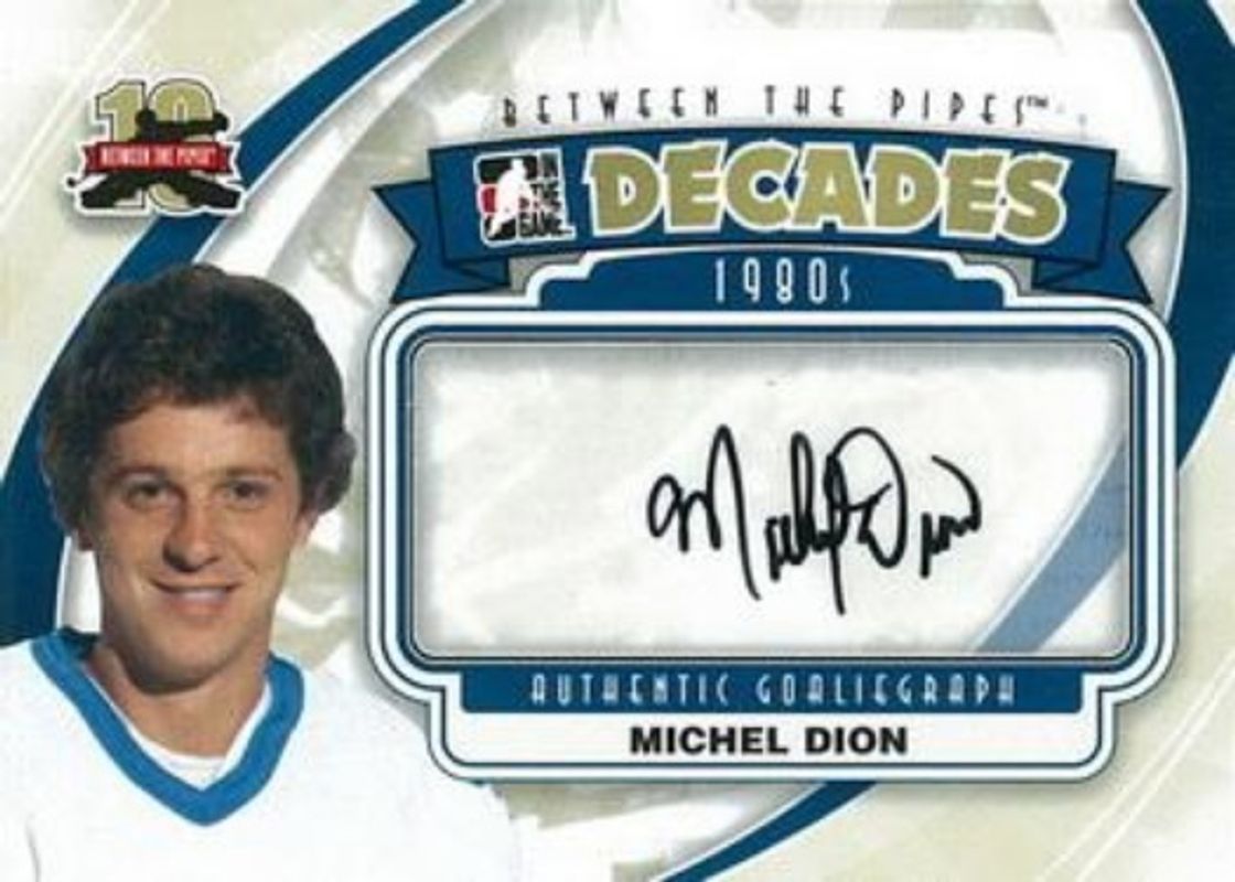 2011 In The Game Between the Pipes #A-MD Authentic Goaliegraph