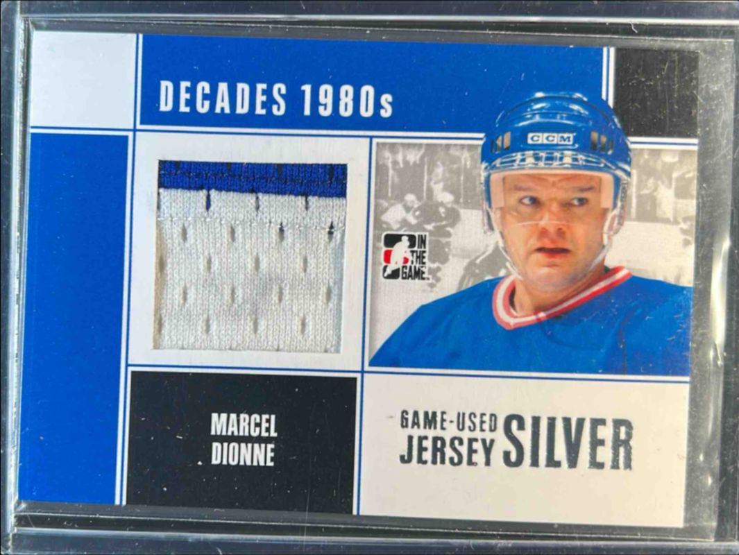 2010 In The Game Decades 1980's #M-41 Game Used Emblems Silver