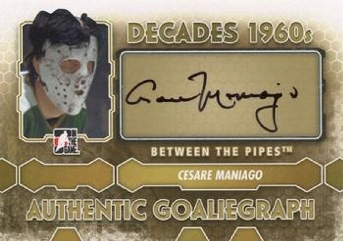 2012 In The Game Between The Pipes #A-CMA Authentic Goaliegraphs