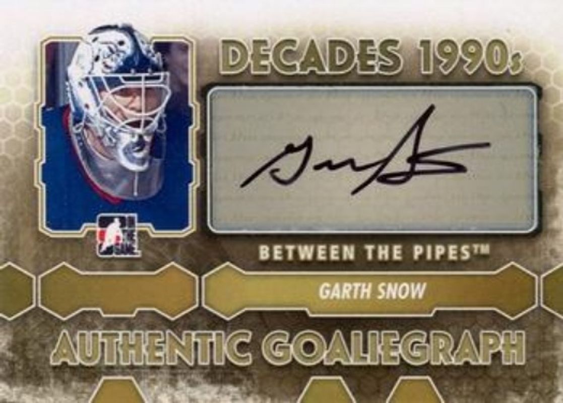 2012 In The Game Between The Pipes #A-GSN Authentic Goaliegraphs