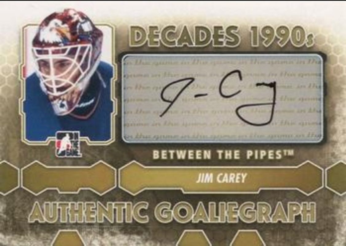 2012 In The Game Between The Pipes #A-JCA Authentic Goaliegraphs