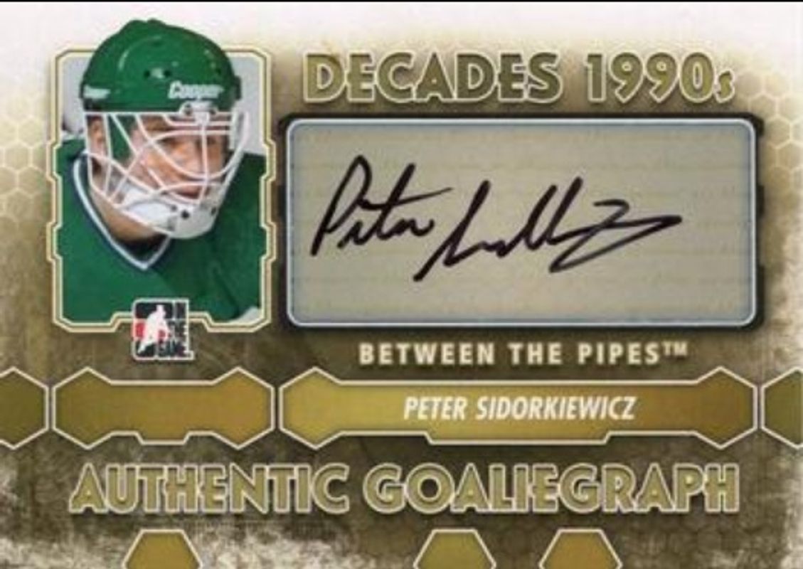 2012 In The Game Between The Pipes #A-PS Authentic Goaliegraphs