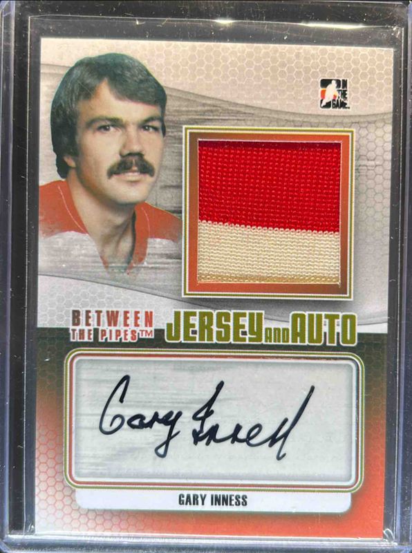 2012 In The Game Between The Pipes #JA-GI Jersey &amp; Auto