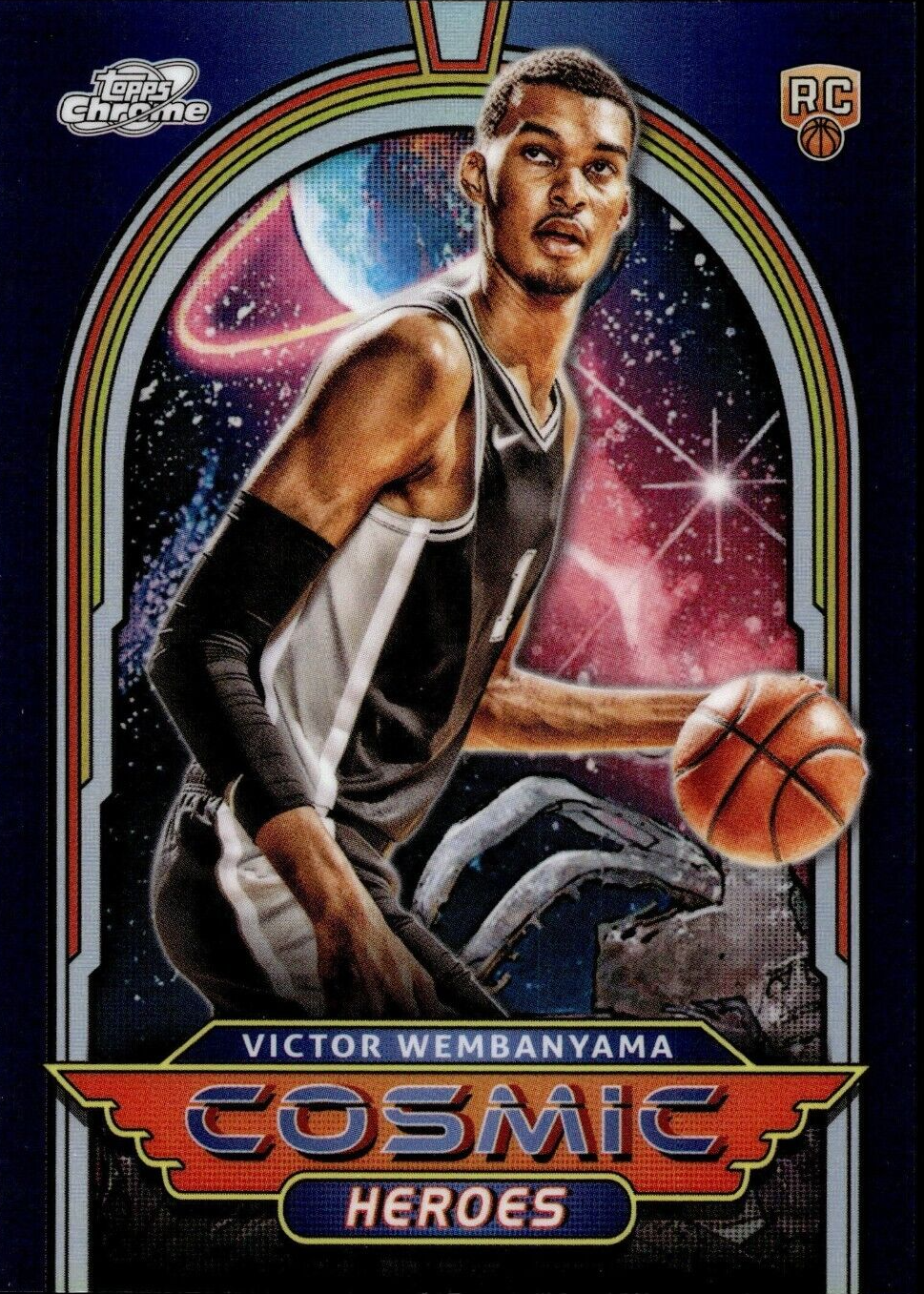 Victor Wembanyama 2023 Topps Chrome Cosmic #CH-18 Cosmic Heroes 