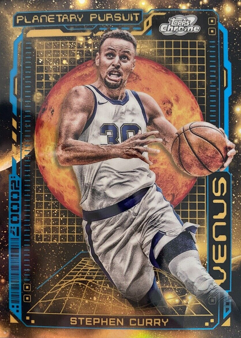 Stephen Curry 2023 Topps Chrome Cosmic #PPV-2 Planetary Pursuit