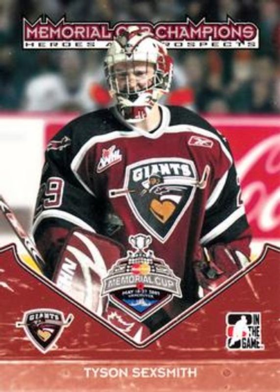 2007 In The Game Heroes & Prospects #MC-09 Memorial Cup Champions