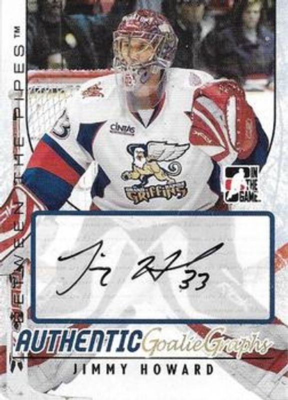 2007 In The Game Between The Pipes #A-JHO Autographs