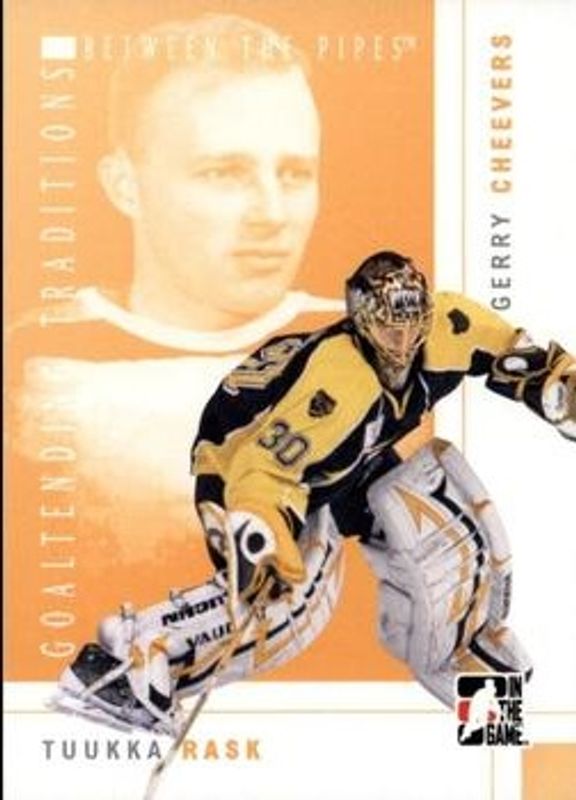 2007 In The Game Between The Pipes #GT-09 Goaltending Traditions