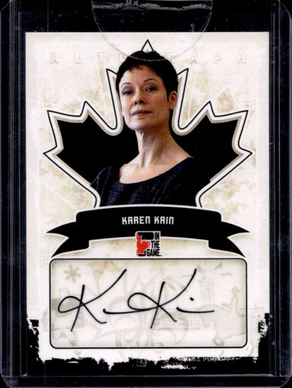 2011 In The Game Canadiana #A-KK1 Autographs Black