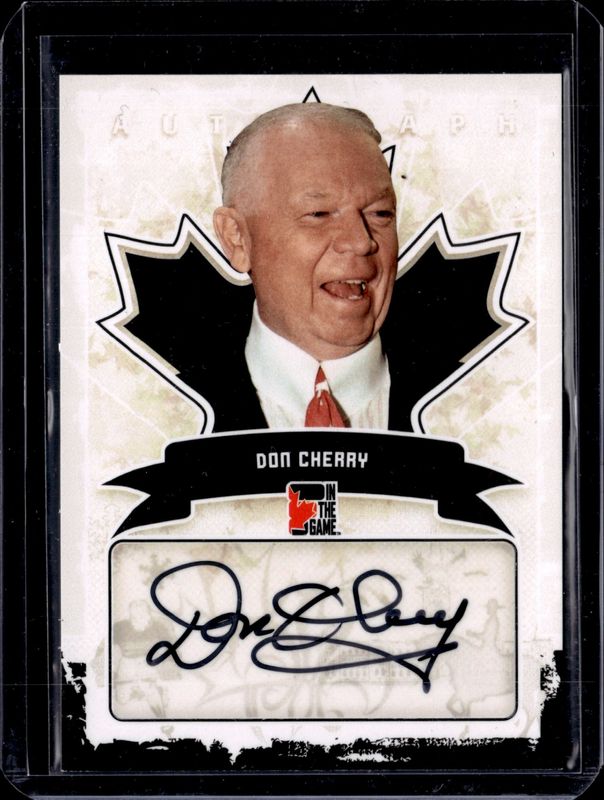 2011 In The Game Canadiana #A-DC2 Autographs Black