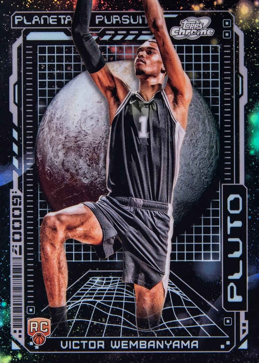 Carte Sportive Victor Wembanyama - Cosmic Heroes #CH18 - Topps Cosmic Chrome 2023 - Notée PSA 9