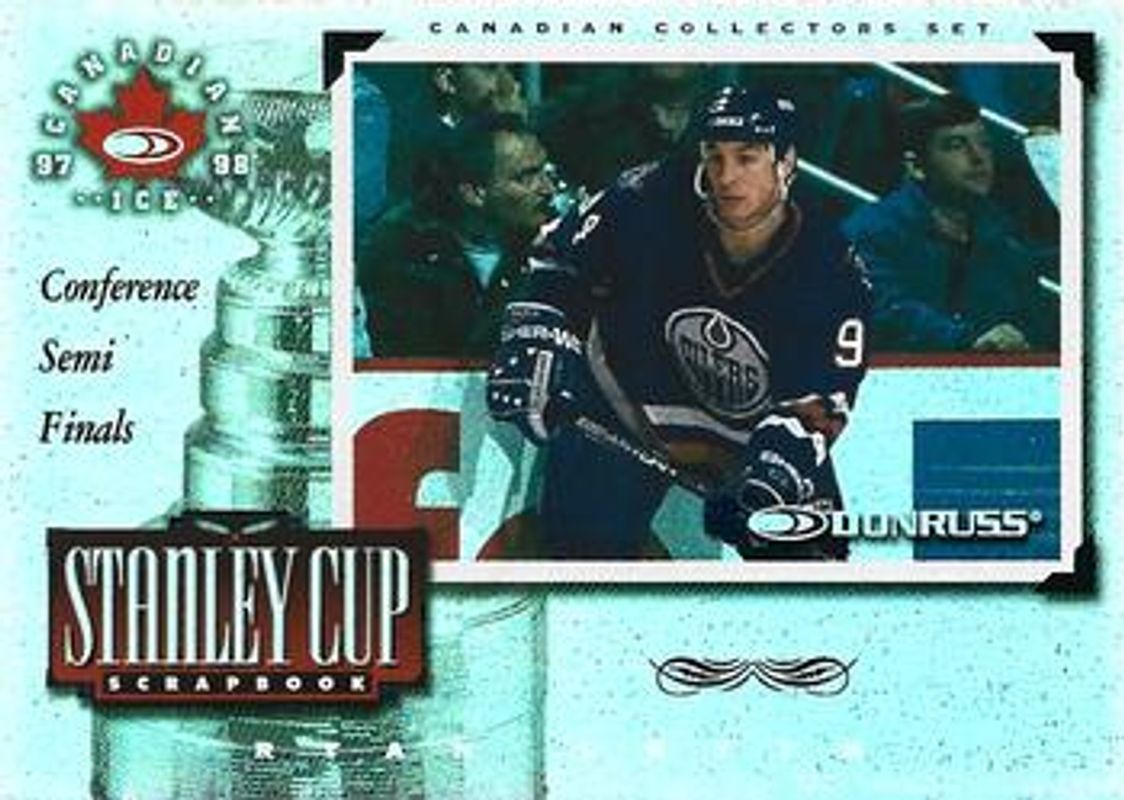 1997 Donruss Canadian Ice #17 Stanley Cup Scrapbook Framed /500
