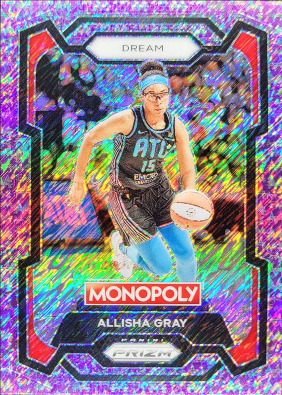 2024 Prizm Monopoly WNBA #6 Purple Millionaire Shimmer /50