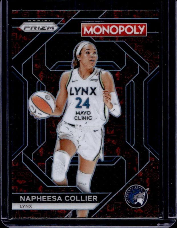 2024 Prizm Monopoly WNBA #WNBA9 Insert - Monopoly Red Pattern