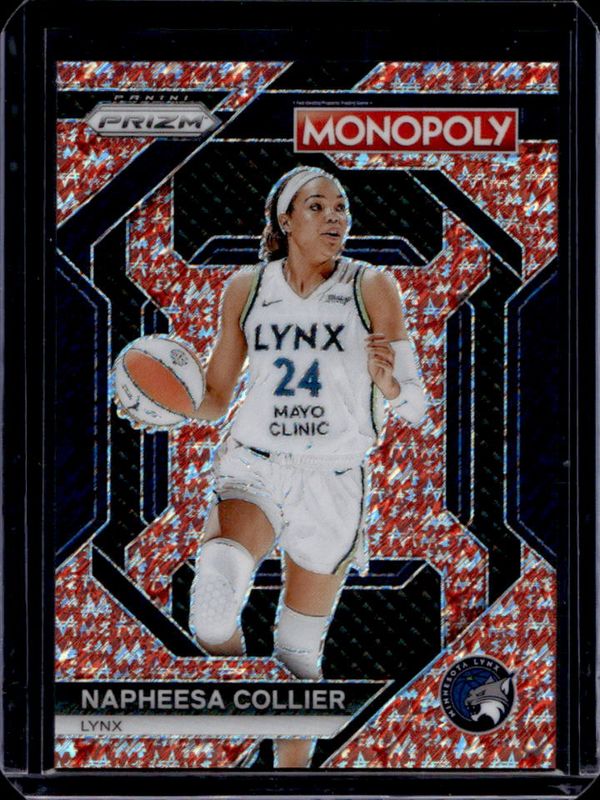 2024 Prizm Monopoly WNBA #WNBA9 Insert - Red Millionaire Shimmer /100