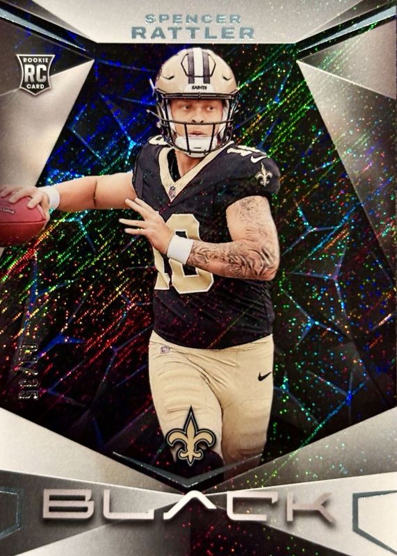 Spencer Rattler 2024 Black #188 Sapphire /35 Rookie RAW