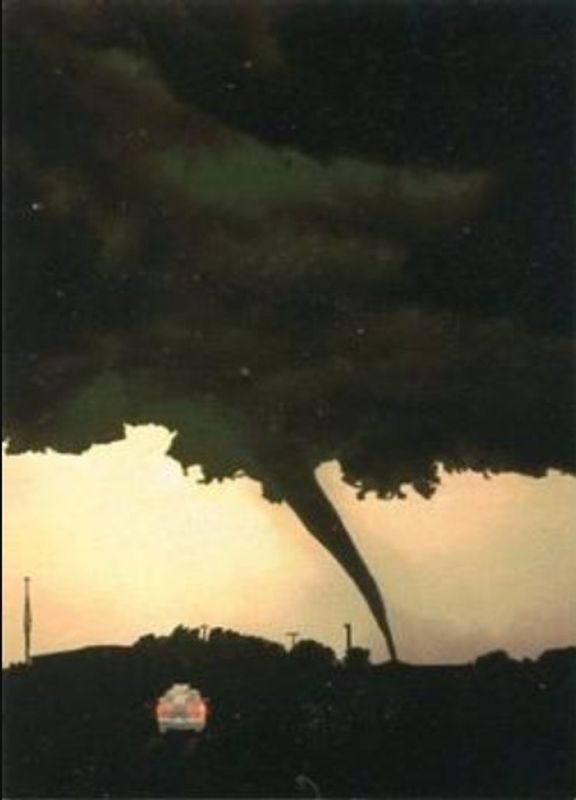 1996 Donruss Twister: The Dark Side of Nature #F8 Foil