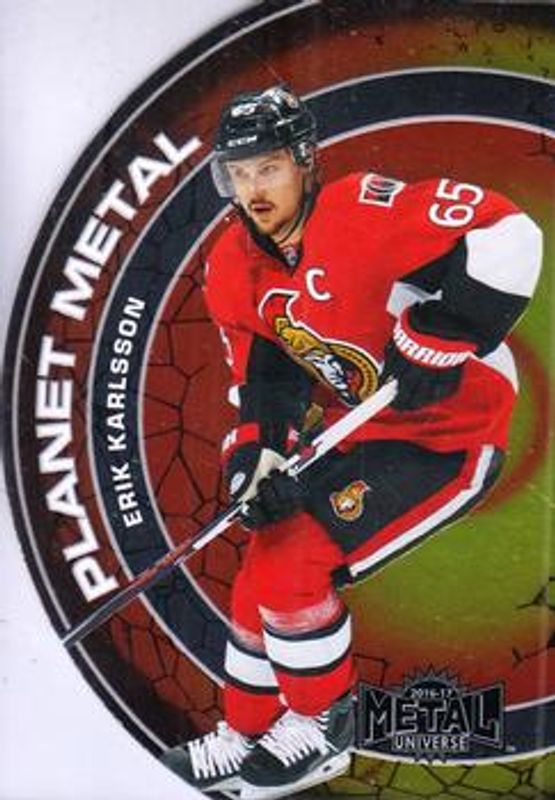 2016 Fleer Showcase #PM7 Metal Universe Planet Metal