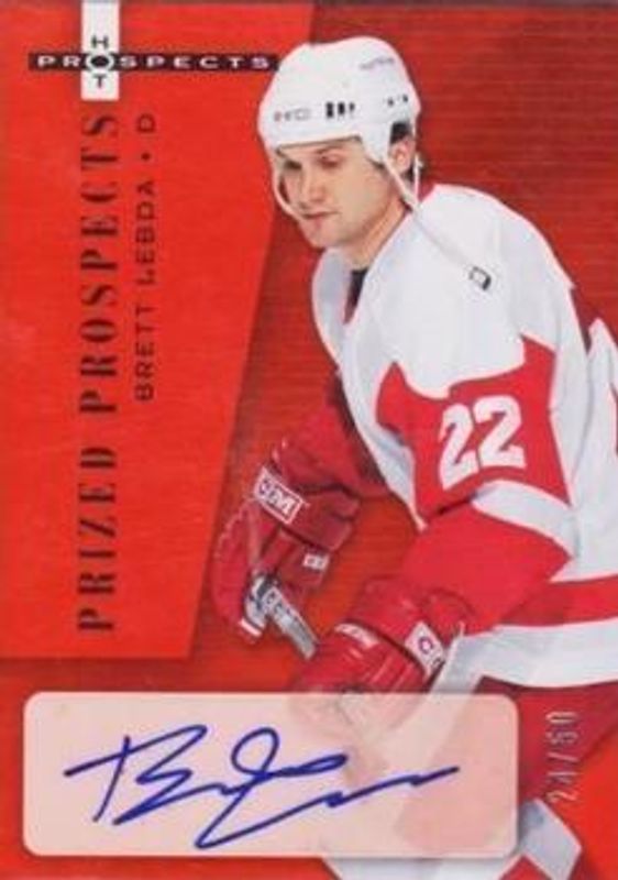 2005 Fleer Hot Prospects #199 Prized Prospects Patch Autographs - Red Hot /50