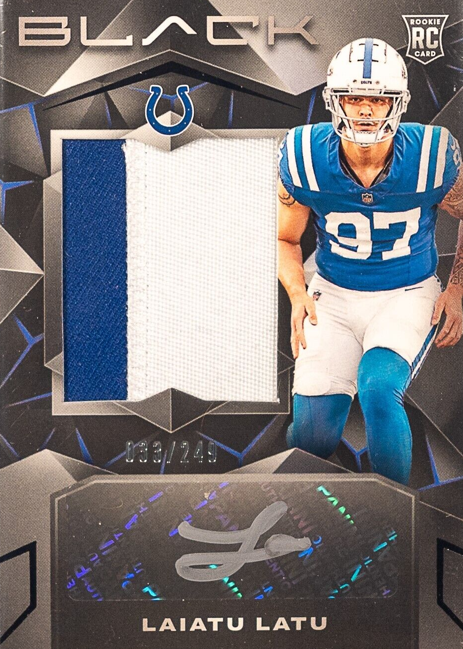 Laiatu Latu 2024 Black #229 Rookie Patch Auto (/249) Price Guide ...