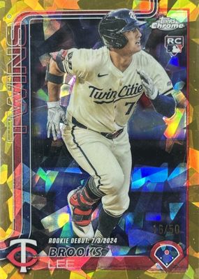 2025 Topps Chrome Update Sapphire Edition #USC6 Rookie Debut - Gold /50