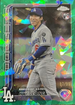 2025 Topps Chrome Update Sapphire Edition #USC149 Rookie Debut - Green /99