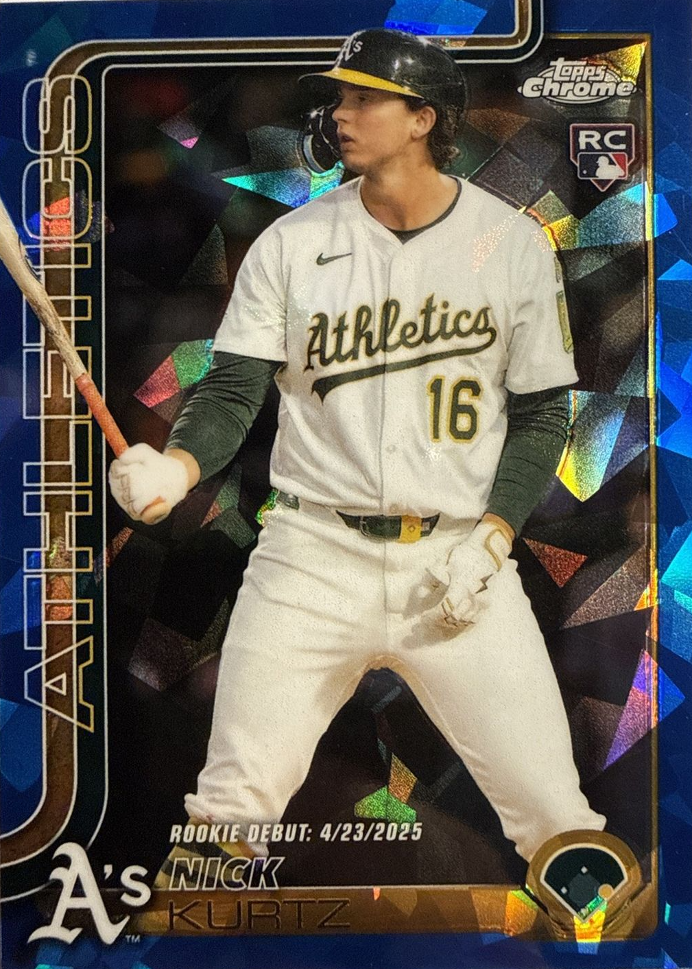 Nick Kurtz 2025 Topps Chrome Update Sapphire Edition #USC180