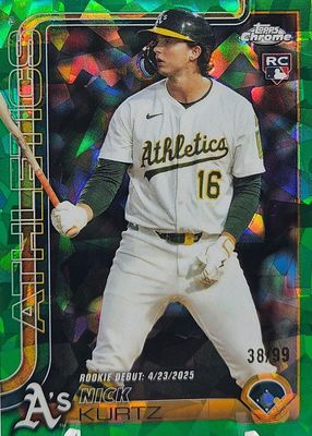 2025 Topps Chrome Update Sapphire Edition #USC180 Rookie Debut - Green /99