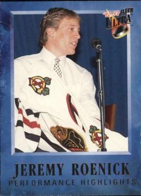 1992 Fleer Ultra #4 Jeremy Roenick Performance Highlights
