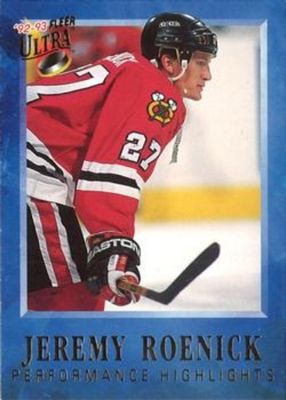 1992 Fleer Ultra #6 Jeremy Roenick Performance Highlights