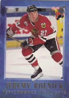 1992 Fleer Ultra #12 Jeremy Roenick Performance Highlights